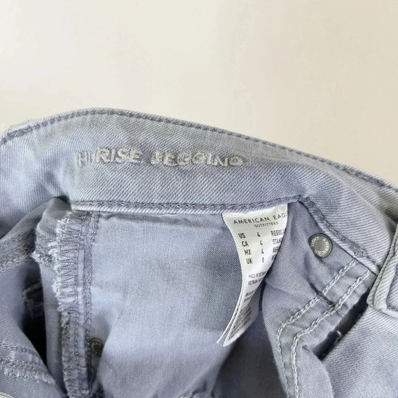 American Eagle Button Fly Light Wash  High Rise Jeggings - Picture 9 of 13